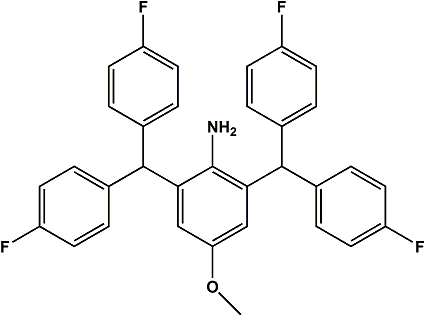 2,6-Di(4-fluorobenzhydryl)-4- methoxyaniline