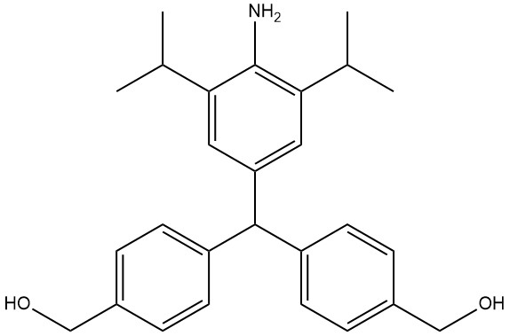 2,,6-diisopropy-4-(4-dimethanolbenzhydryl)aniline